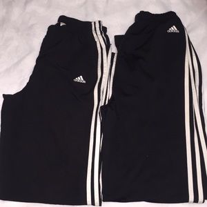 2 Black Adidas sweatpants